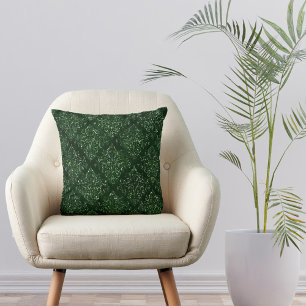 Almofada Glam Green Cor damasco