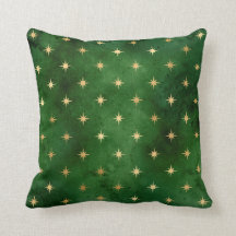 Glam Green Dourado Stars Natal