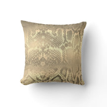Glam Sepia Animal Dourado Python Cobra