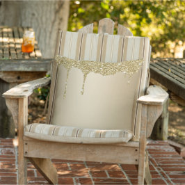 Almofada Glitérico Dourado de Fusão Elegante