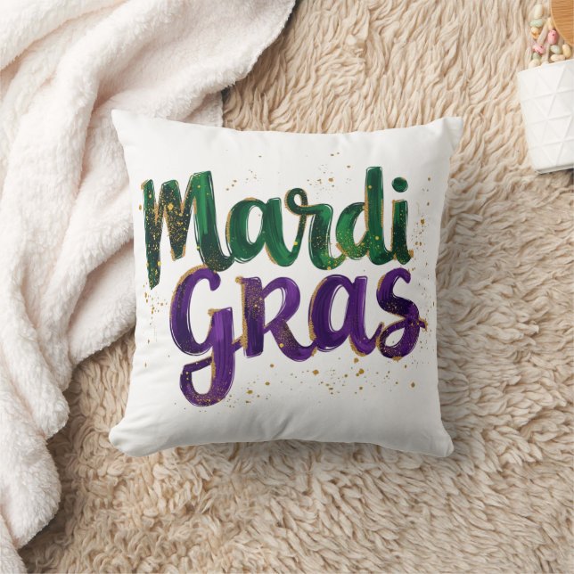 Almofada Glitter BrushAVC Mardi Gras (Cobertor)