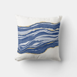 Almofada Glitter Dourado de Agato de Marble Azul