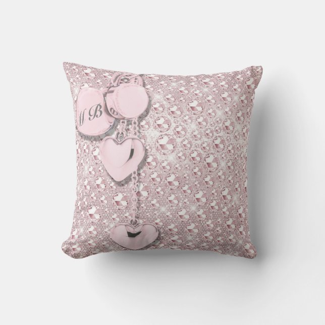 Almofada Glitter Girly Pink (Frente)