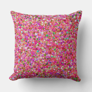 Almofada Glitter Moderno de Gripe Mosaica Multicolor #4