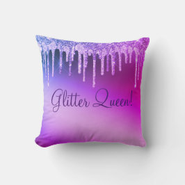 Almofada Glitter Queen Glitter Girassol Bonito Roxo
