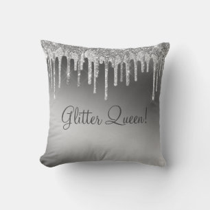 Almofada Glitter Queen Gorgeous Dourada Girly Sparkle Shiny