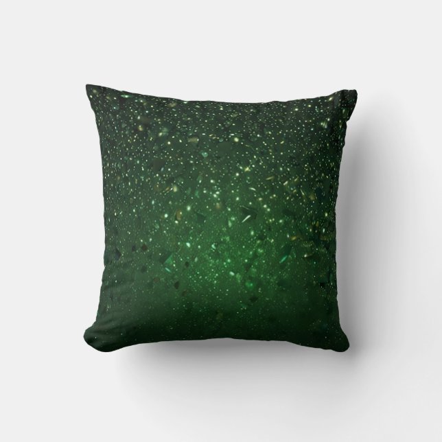 Almofada Glitter Verde Chic (Frente)