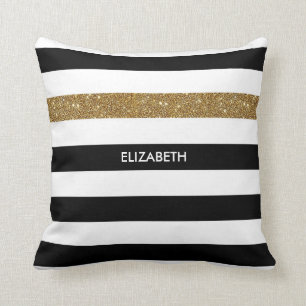Almofada Glitz e nome Dourados FAUX
