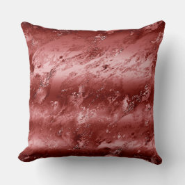Almofada Glitzy Red Ombre Marble