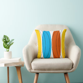 Almofada Globe Stripe travesseiro decorativo quadrado