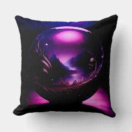 Almofada Globo Puro Transparente com Paisagem Montanhosa