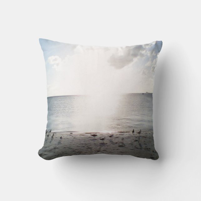 Almofada Glória Do Sol Na Praia (Frente)