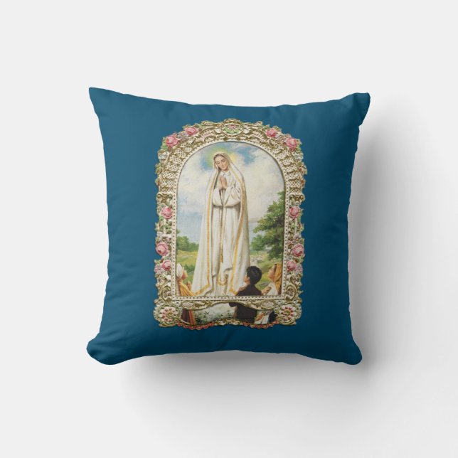 Almofada glória para nossa senhora de travesseiro decorativ (Frente)