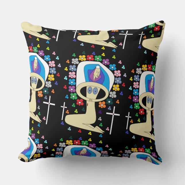 ALMOFADA GLORY TO THE BLESSEN VIRGIN MARY (Frente)