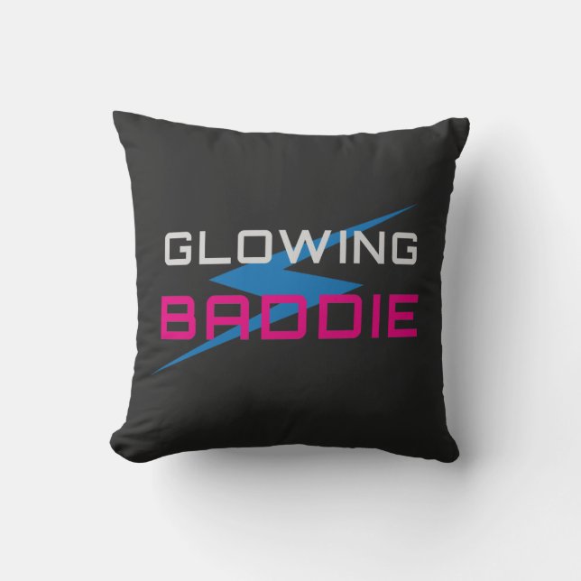 Almofada Glowing Baddie Neon Aesthetic (Frente)