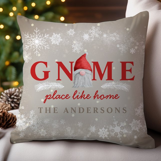 Almofada Gnome Casa Como Lar Família Personalizada (Criador carregado)