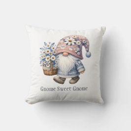 Almofada Gnome de Flor de Margarida Personalizado Fofo e Ca