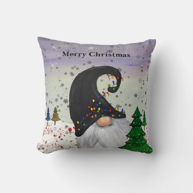 Almofada Gnome de Natal Tapete de área de férias (Frente)