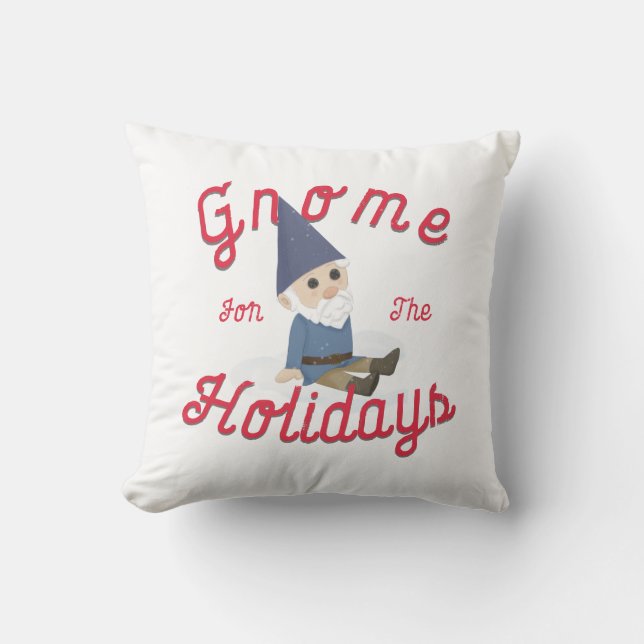 Almofada Gnome Para Os Feriados (Frente)