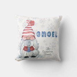 Almofada GNOME Watercolor Natal GNOEL Personalizado