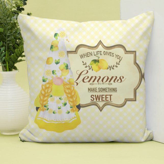 Almofada Gnomo e Lemons da Garota Bonita (Criador carregado)