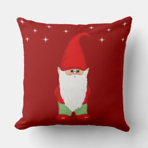 Almofada Gnomo Fofo em Vermelho Carmesim