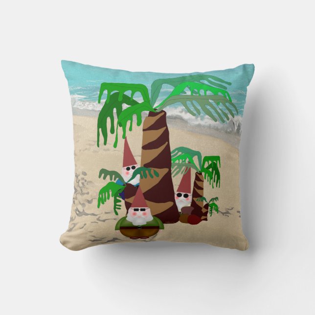 Almofada Gnomos de praia (Frente)