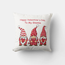 Almofada Gnomos Vermelhos com Corações Personalizados no Di