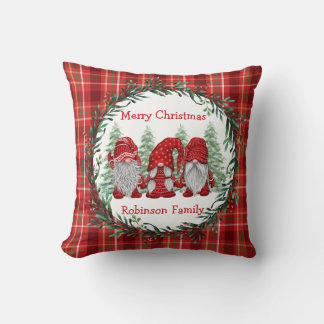 Almofada Gnomos vermelhos personalizados Feliz Natal