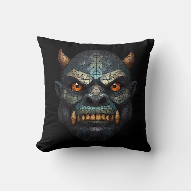 Almofada Goblin e Orc Portrait (Frente)