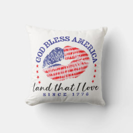 Almofada God Bless America - Throw Pillow