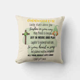 Almofada Godchild Gift Incentivo Motivacional NOMEADO