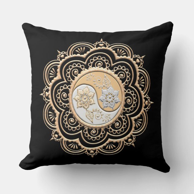 Almofada Gold & Silver Mandala (Frente)