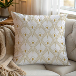 Almofada Gold & white art-deco seamless pattern 3
