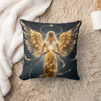Almofada Golden Angel Glamour Throw Pillow