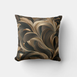 Almofada Golden Botanical Flow Elegante
