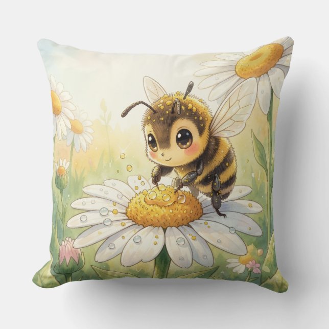 Almofada Golden Bumblebee in Bloom Dance (Frente)