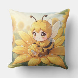 Almofada Golden Bumblebee in Bloom Dance.1