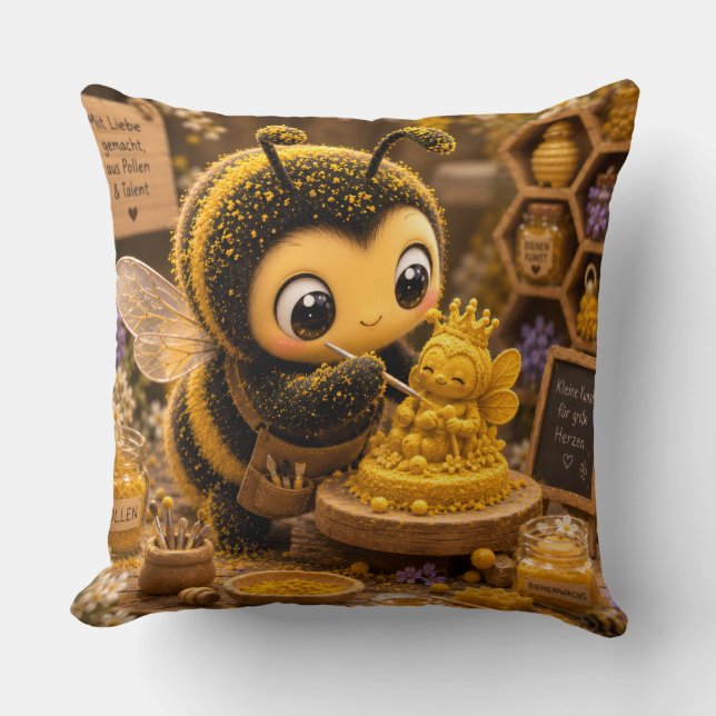 Almofada Golden Bumblebee in Bloom Dance.11 (Frente)