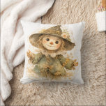 Almofada Golden Meadow Fairytale Throw Pillow<br><div class="desc">A charming throw pillow featuring a golden meadow fairytale design with a gentle little scarecrow surrounded by soft wildflowers and warm countryside tones. Inspired by vintage storybook illustrations, this artwork captures the peaceful beauty of autumn fields and the quiet magic of a dreamy meadow—perfect for adding a cozy, whimsical touch...</div>