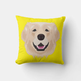 Almofada Golden retriever amarelo