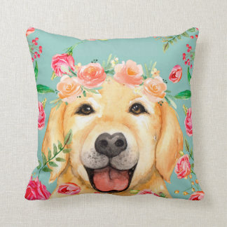 Almofada Golden retriever do vintage