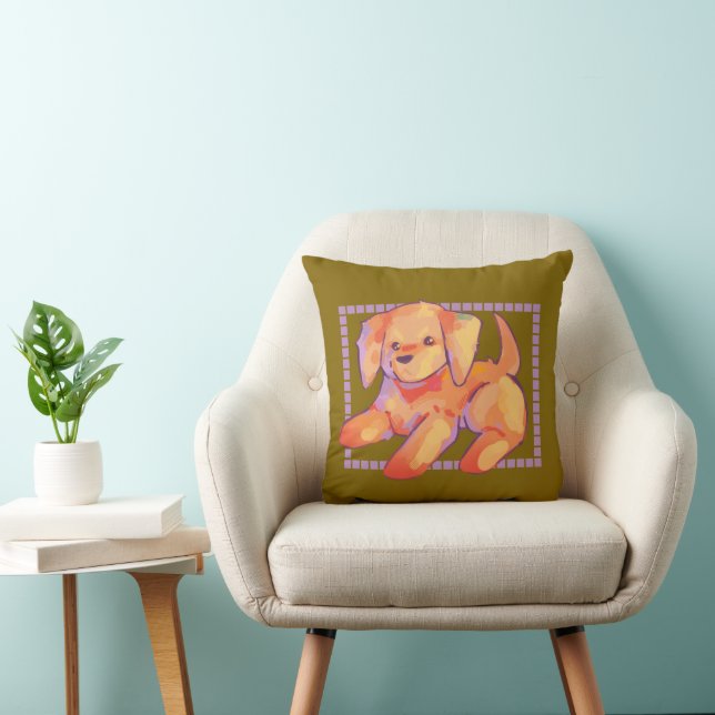 Almofada Golden retriever puppy (Cadeira)