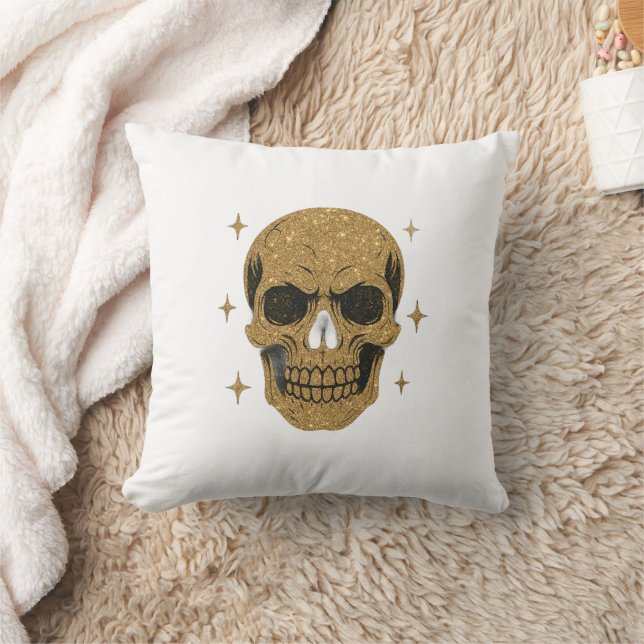 Almofada Golden Skull (Cobertor)