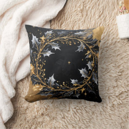 Almofada Golden Wreath Glamour Throw Pillow
