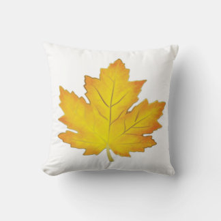 Almofada Golden Yellow Maple Leaf Pillow