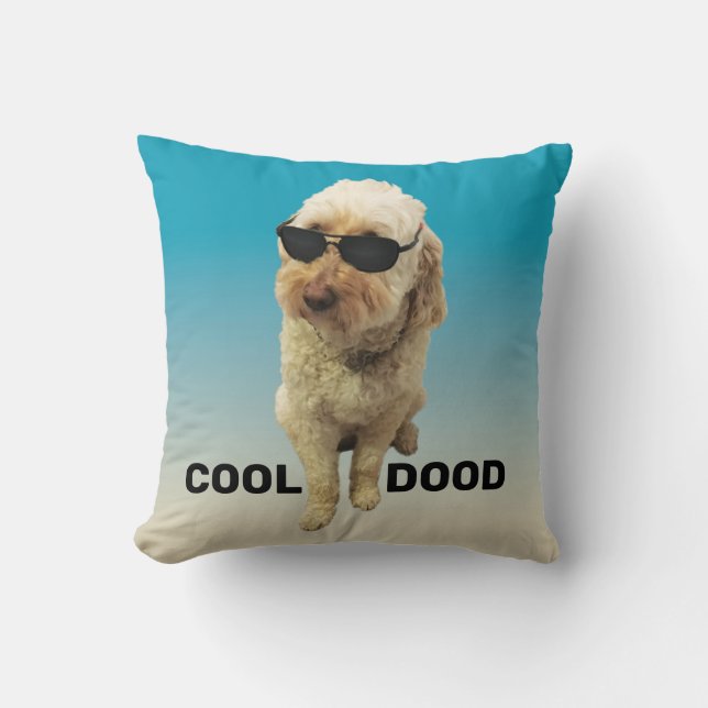 Almofada GoldenDoodle, Travesseiro decorativo Adorável Mopp (Frente)