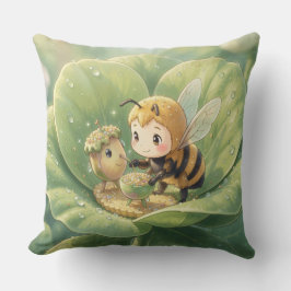 Almofada Goldene Hummel im Blütentanz.3