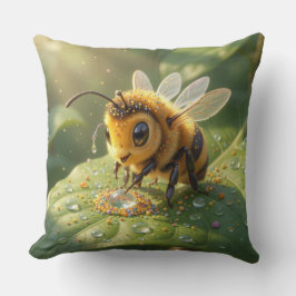 Almofada Goldene Hummel im Blütentanz.5