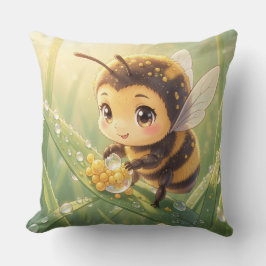Almofada Goldene Hummel im Blütentanz.8